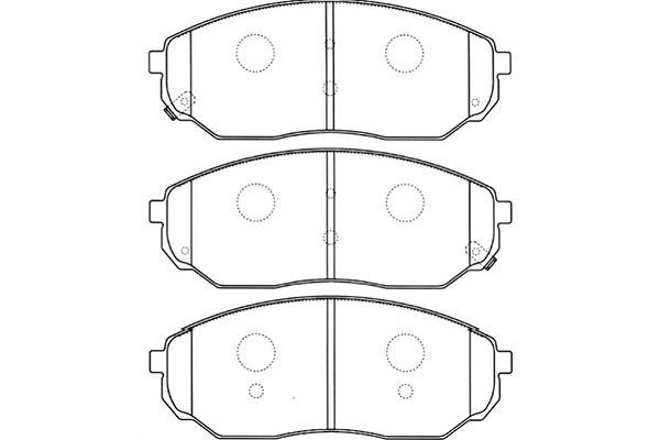 KAVO PARTS stabdžių trinkelių rinkinys, diskinis stabdys BP-4010